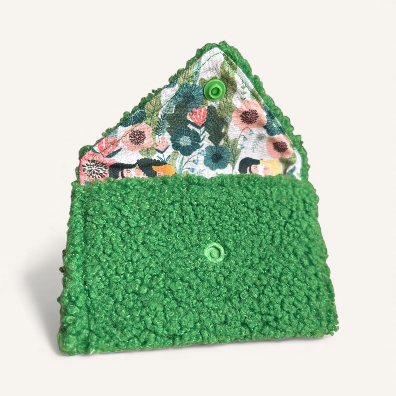 Pochette sherpa vert vif