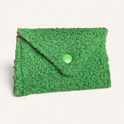 Pochette sherpa vert vif