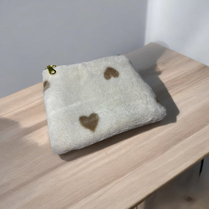 Pochette moumoute cœurs